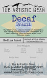 Decaf Origin Brazil Medium Roast - Swiss Water Process -  Organic, Fair Trade